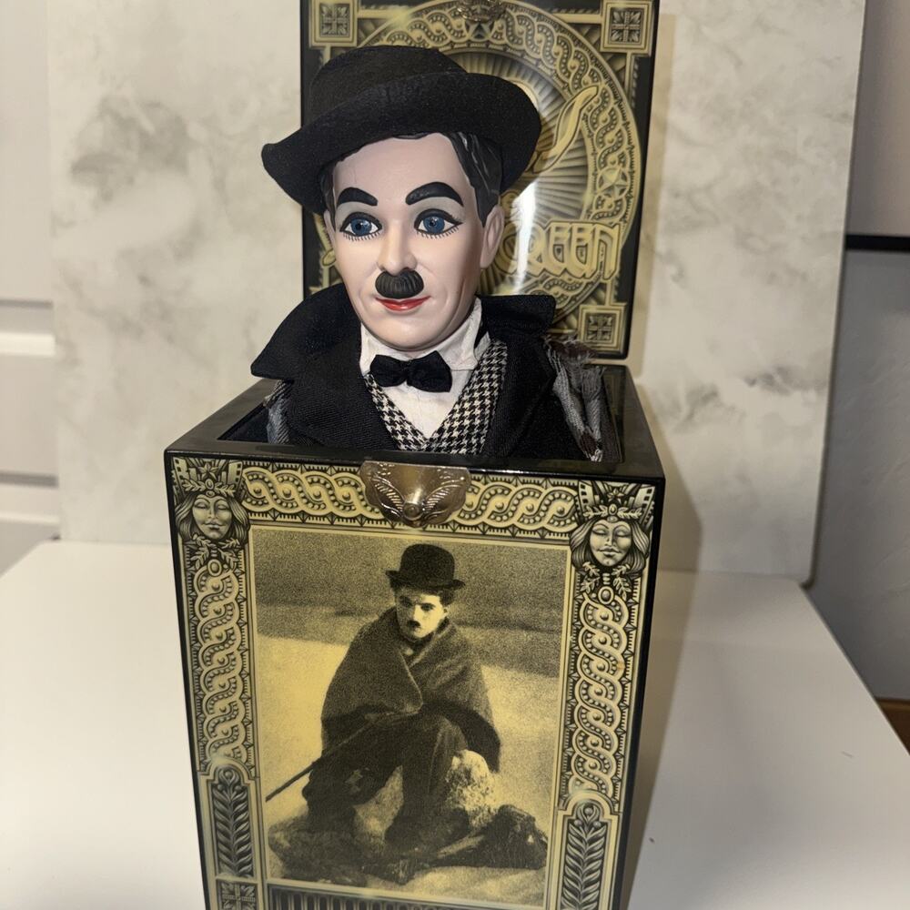 Enesco Charlie Chaplin Limited Edition, Low Number ENESCO Music Box MIB Vtg 1989